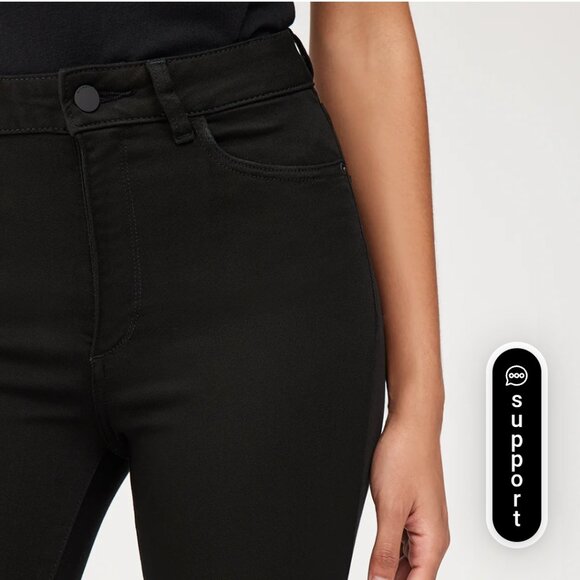 DL1961 Farrow Skinny High Rise Black Jean - Picture 4 of 16